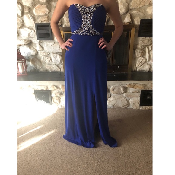 Blue Prom Dress - Picture 1 of 2